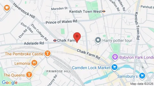 Apartments for rent i London NW1 - kort over placeringen
