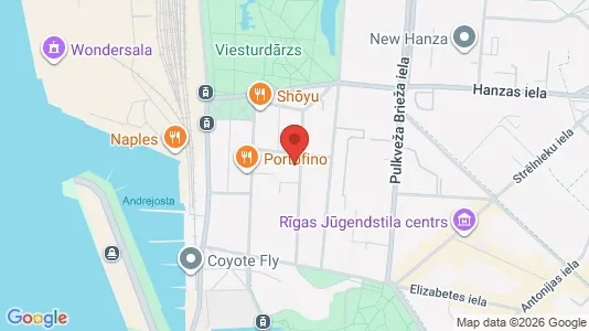 Apartments for rent i Riga Centrs - kort over placeringen