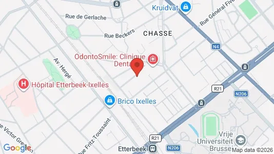 Apartments for rent i Brussels Etterbeek - kort over placeringen