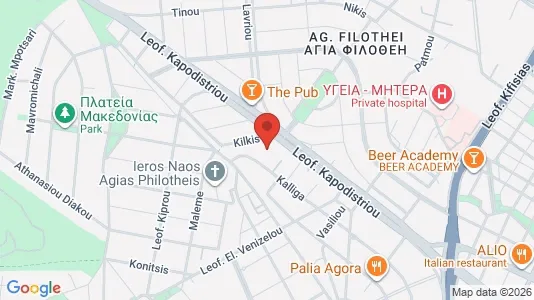 Apartments for rent i Filothei-Psychiko - kort over placeringen