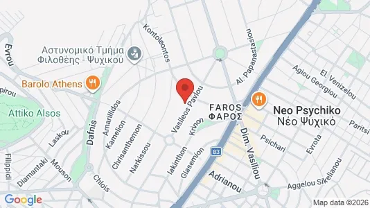 Apartments for rent i Filothei-Psychiko - kort over placeringen