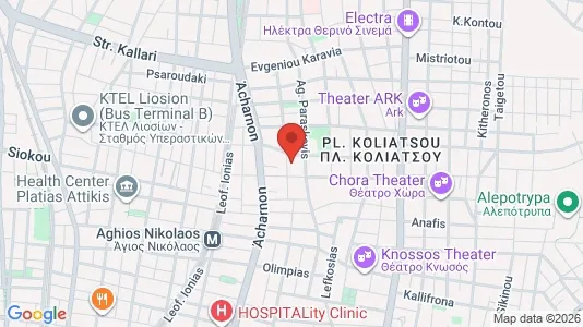 Apartments for rent in Athens Agios Nikolaos - Photo from Google Street View