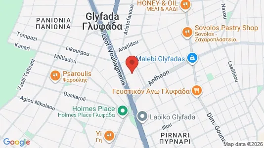 Apartments for rent i Glyfada - kort over placeringen