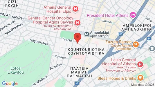 Apartments for rent i Athens Ampelokipoi - kort over placeringen