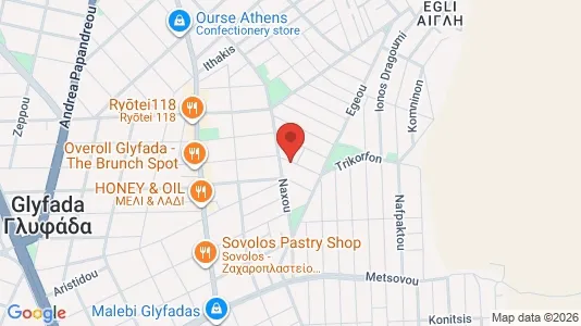 Apartments for rent i Glyfada - kort over placeringen