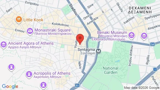 Apartments for rent i Athens Monastiraki - kort over placeringen