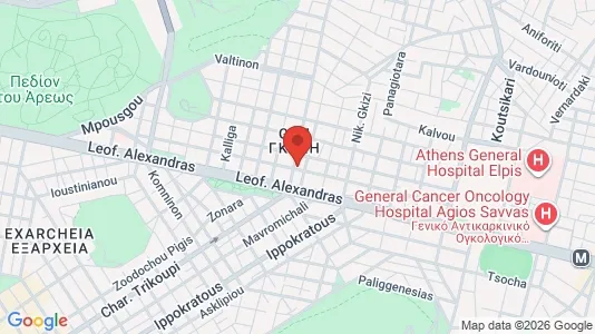 Apartments for rent i Athens Ampelokipoi - kort over placeringen