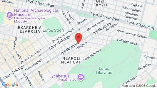 Apartments for rent i Athens Ampelokipoi - kort over placeringen