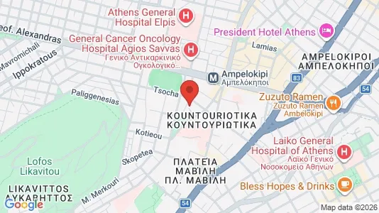 Apartments for rent in Athens Ampelokipoi - Photo from Google Street View