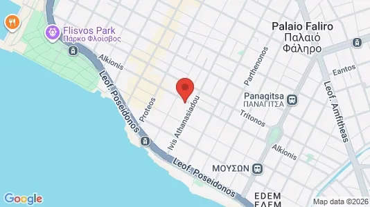 Apartments for rent i Palaio Faliro - kort over placeringen