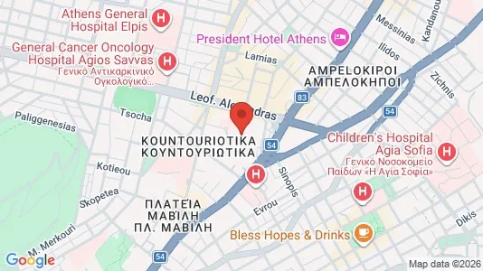 Apartments for rent in Athens Ampelokipoi - Photo from Google Street View