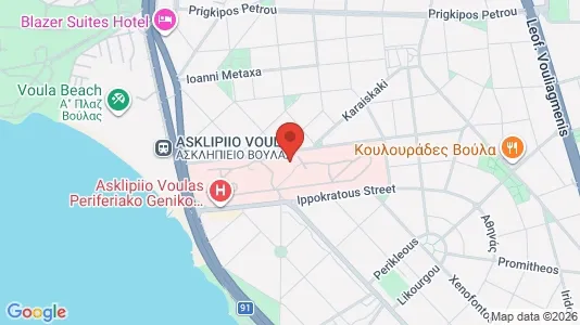 Apartments for rent i Glyfada - kort over placeringen