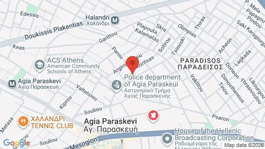 Apartments for rent i Agia Paraskevi - kort over placeringen