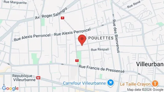 Apartments for rent i Lyon - kort over placeringen