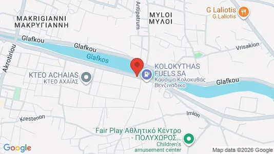 Apartments for rent i Patras - kort over placeringen