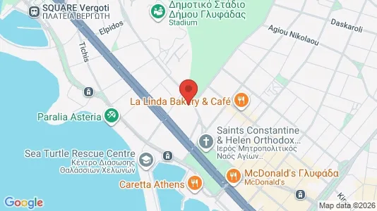 Apartments for rent i Glyfada - kort over placeringen