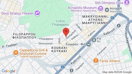 Apartments for rent i Athens Akropoli - kort over placeringen