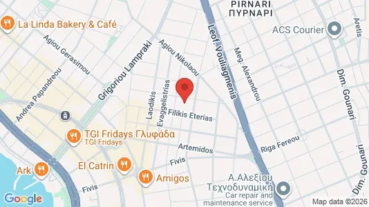 Apartments for rent i Glyfada - kort over placeringen