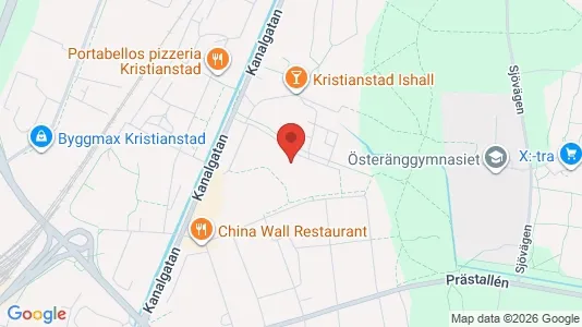 Apartments for rent i Kristianstad - kort over placeringen