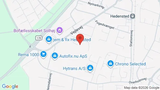 Apartments for rent i Hedensted - kort over placeringen