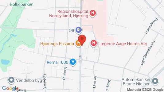 Apartments for rent i Hjørring - kort over placeringen