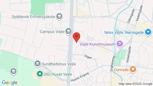 Apartments for rent i Vejle Center - kort over placeringen