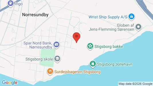 Rooms for rent i Nørresundby - kort over placeringen