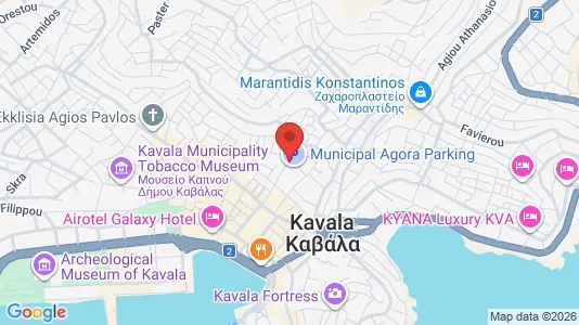 Apartments for rent i Kavala - kort over placeringen