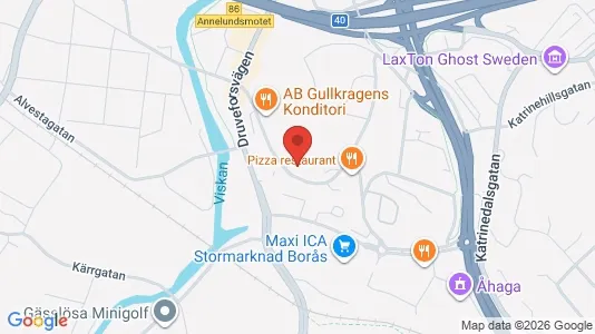 Apartments for rent i Borås - kort over placeringen