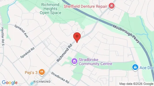 Apartments for rent i Sheffield - South Yorkshire - kort over placeringen
