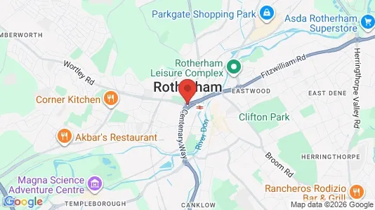 Houses for rent i Rotherham - South Yorkshire - kort over placeringen