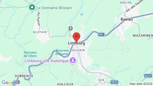 Houses for rent i Limbourg - kort over placeringen