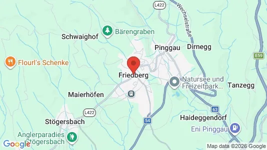 Apartments for rent i Friedberg - kort over placeringen