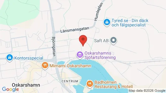 Apartments for rent i Oskarshamn - kort over placeringen