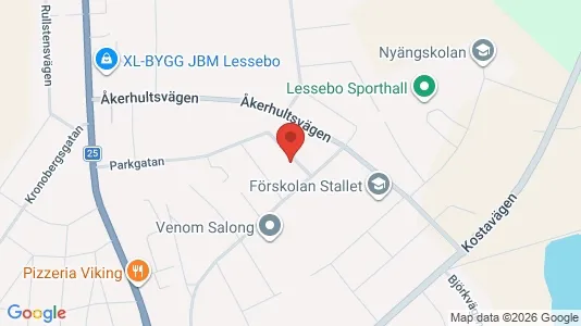 Apartments for rent i Växjö - kort over placeringen