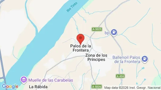 Apartments for rent i Palos de la Frontera - kort over placeringen