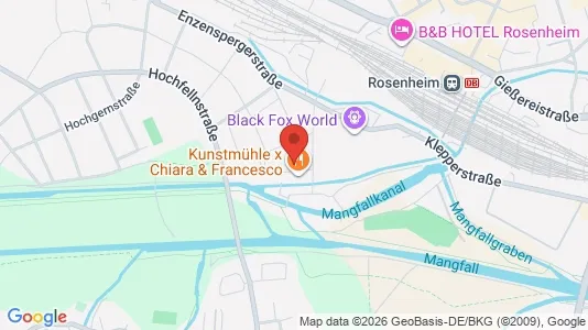 Apartments for rent i Rosenheim - kort over placeringen