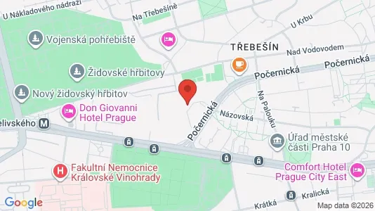 Apartments for rent i Prague 10 - kort over placeringen