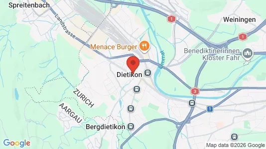 Apartments for rent i Dietikon - kort over placeringen