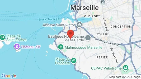 Apartments for rent i Marseille 7ème arrondissement - kort over placeringen