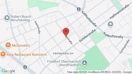 Apartments for rent i Duisburg - kort over placeringen