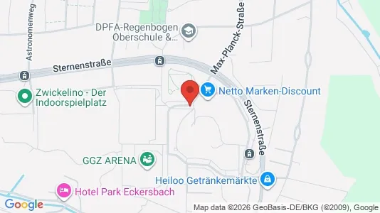 Apartments for rent i Zwickau - kort over placeringen