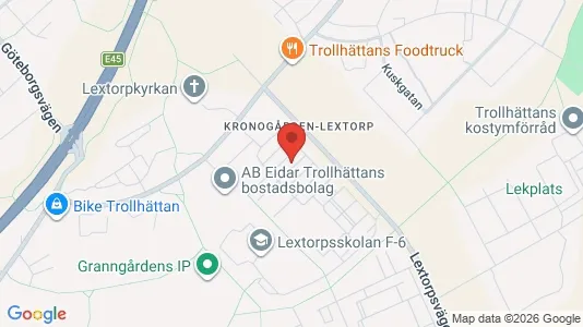 Apartments for rent i Trollhättan - kort over placeringen
