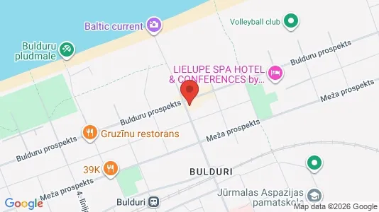 Apartments for rent i Jūrmala - kort over placeringen