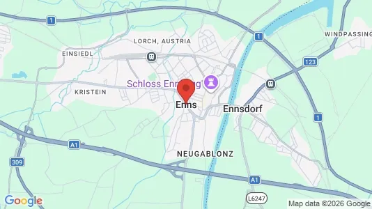 Apartments for rent i Enns - kort over placeringen
