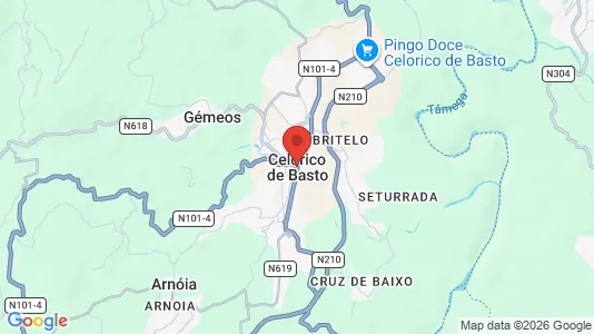 Houses for rent i Celorico de Basto - kort over placeringen