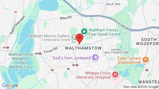Houses for rent i London E17 - kort over placeringen