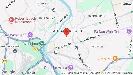 Apartments for rent in Stuttgart Bad Cannstatt - Photo from Google Street View