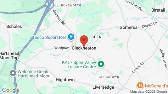 Houses for rent i Cleckheaton - West Yorkshire - kort over placeringen