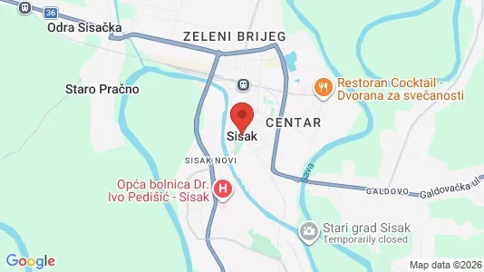 Apartments for rent in Sisak - Photo from Google Street View